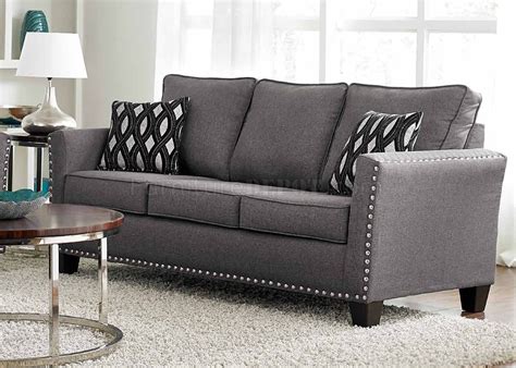 3050 Sofa in Grey Chenille Fabric w/Options