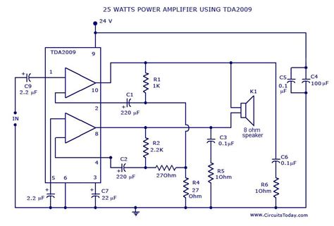 25 Watt Amplifier Circuit Diagram