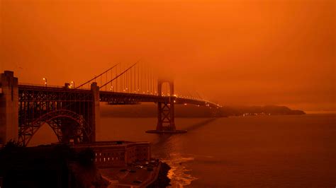 California, Washington, Oregon wildfires: Photos of orange sky, smoke
