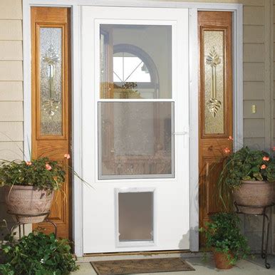 Storm Door Pet Door design for Storm Doors and thinner door ...