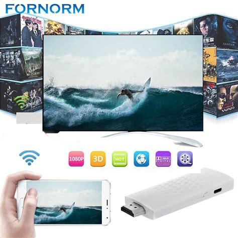 FORNORM Wireless Display Adapter TV Stick Laptop HD Screen AllShare Media Streamer HDMI Screen ...