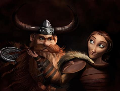 Stoick the Vast and Valka by MartaDeWinter on DeviantArt