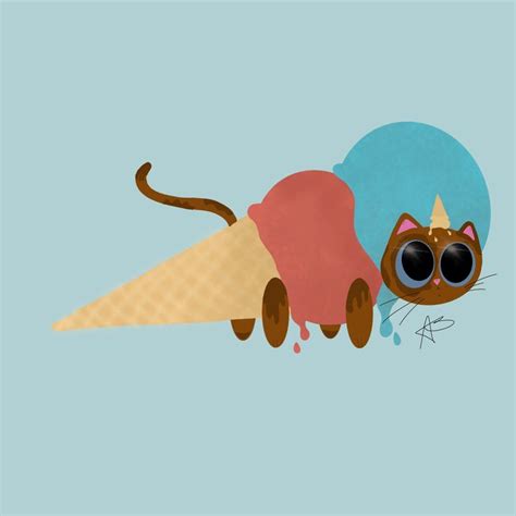 Ice cream | Drawings, Cute cat, Draw