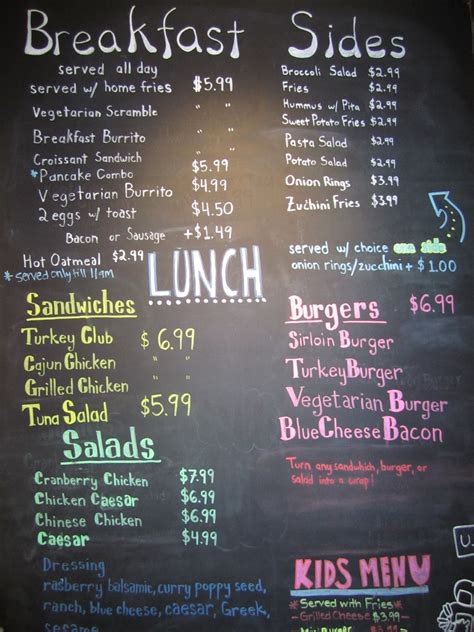 coffee food truck menu - Ta Cowley