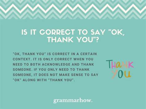 Is It Correct to Say "OK, Thank You"? - TrendRadars