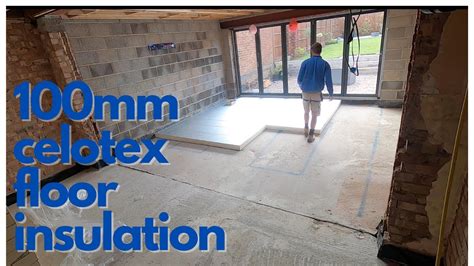 Insulating concrete floor- 100mm insulation boards - YouTube