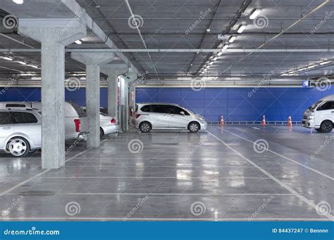 Indoor parking lot stock image. Image of shopping, concrete - 84437247