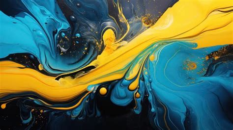 Premium Photo | Fluid painting