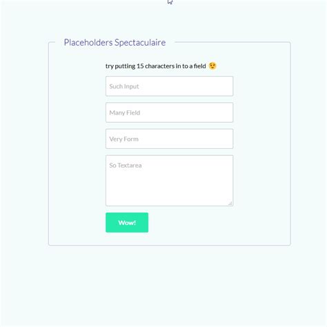 Placeholders Playground Coding Code CSS CSS3 Form HTML HTML5 Javascript jQuery Placeholder ...