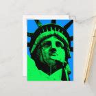 Pop Art Statue of Liberty Postcard | Zazzle