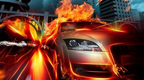 Fire Cars Wallpapers - Wallpaper Cave