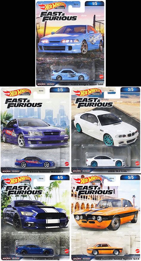 2023 Hot Wheels Fast & Furious Premium Set Of 5 Mix 3 – Sky High Garage