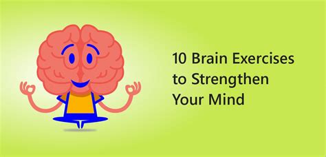 10 Brain Exercises to Strengthen Your Mind | Nh Assurance