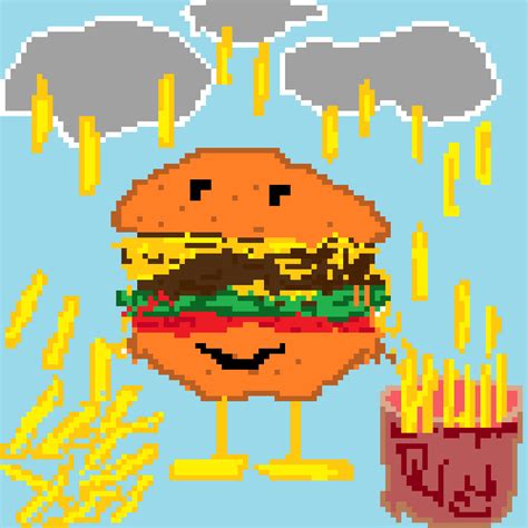 Pixilart - burger storm challenge by koukimauriss