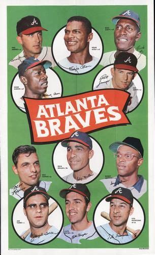 1969 Topps Team Posters #2 Atlanta Braves | The Trading Card Database | Atlanta braves, Braves ...