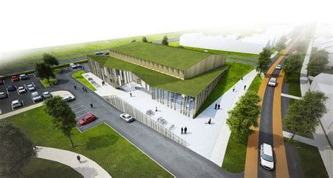 Het Anker is a Green-Roofed Community Center Planned for The Netherlands