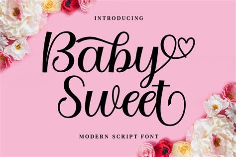 Baby Sweet Font by Nk Studio · Creative Fabrica | Plotten