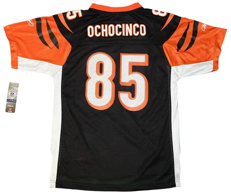 Youth sized NFL Black Cincinnati Bengals OchoCinco #85 Throwback Football Jersey | eBay