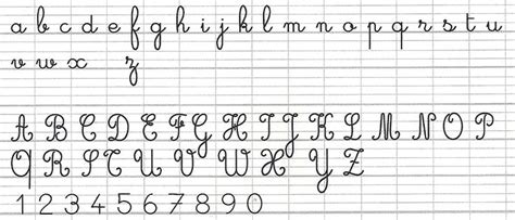 French Cursive Handwriting | Worksheets Samples