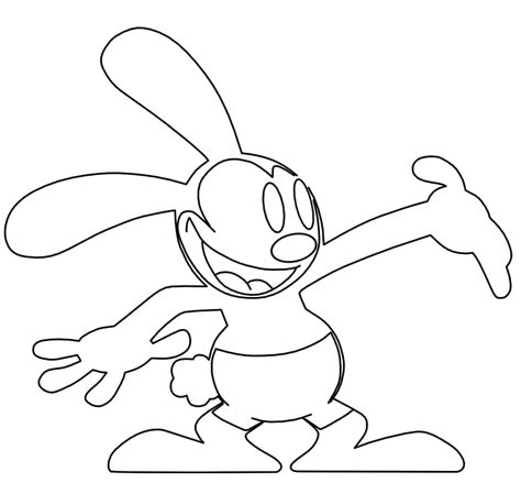 Happy Oswald the Lucky Rabbit coloring page - Download, Print or Color ...