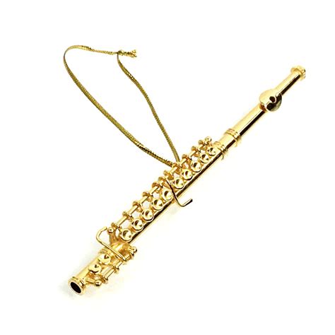 Buy Gold Flute Holiday Ornament Online at $17.5 - Flute World