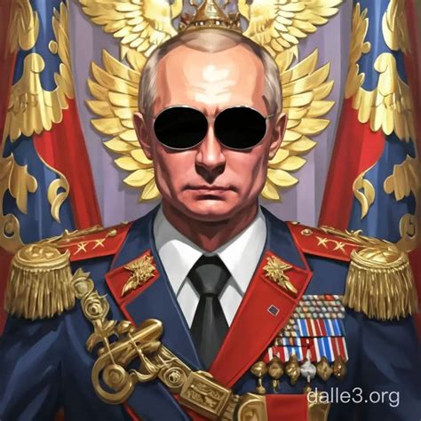 Emperor Putin Portrait Crowned Leader in HOI 4 Style | Dalle3 AI