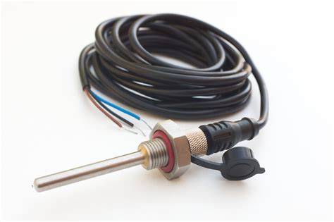 Temperature sensor PT100 50mm V2 with cable and plug - Micro brassage