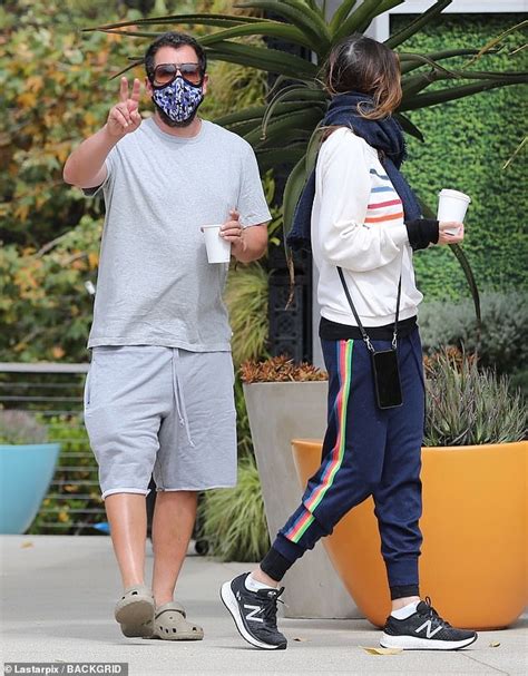 Adam Sandler wears face mask as he and wife Jackie grab coffee to go on ...