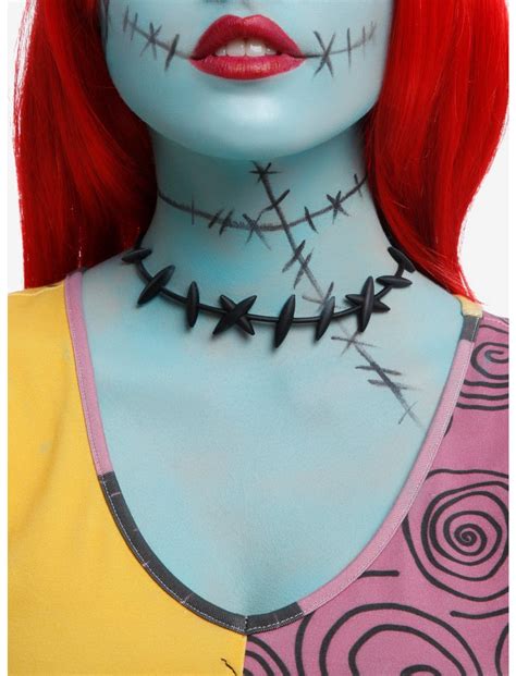 The Nightmare Before Christmas Sally Stitches Choker | Hot Topic