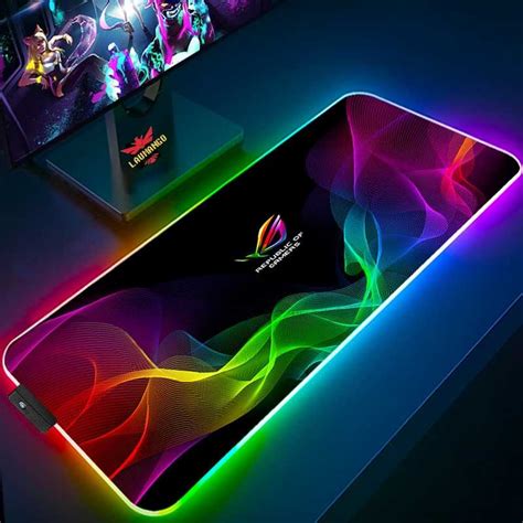 TaffGO ASUS ROG Gaming Mouse Pad Illuminated LED RGB 800x300x3mm - GMS ...