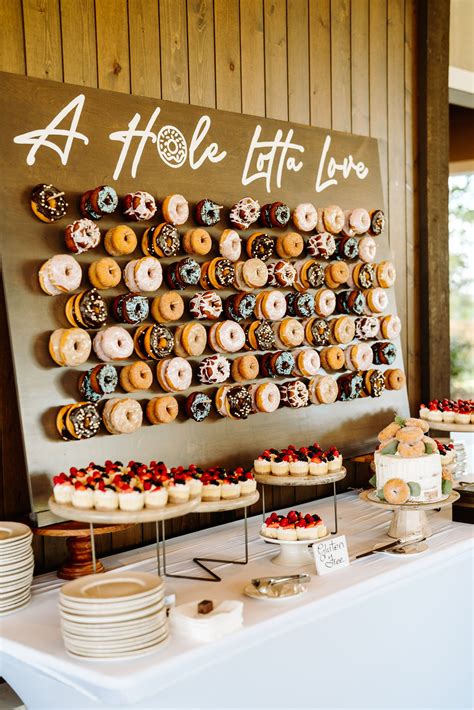 Donut wall at a wedding reception – Artofit