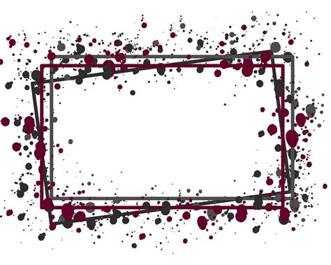 Frame Splatter Maroon Grey Background Printable Artwork - Etsy