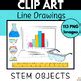 STEM Science Technology Engineering Math Objects Commercial Use Clipart