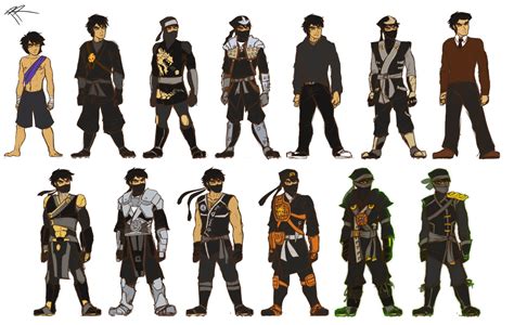 Ninjago: Cole's Costumes by RRproAni.deviantart.com on @DeviantArt ...