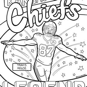 Travis Kelce Coloring Pages Coloring Pages