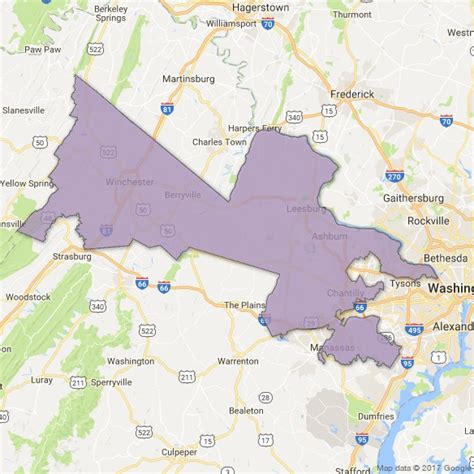 Virginia 10th Congressional District Map | Virginia Map