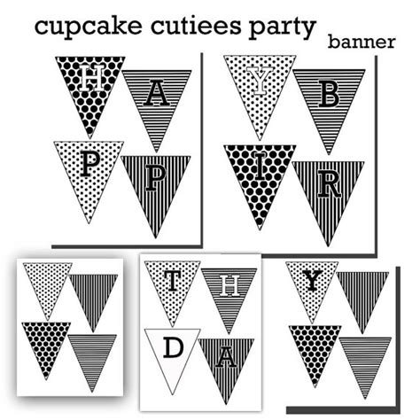 7 Best Images of Happy Birthday Banner Printable Black And White ...