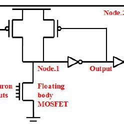 Schematic of the axon-hillock circuit [4]. | Download Scientific Diagram