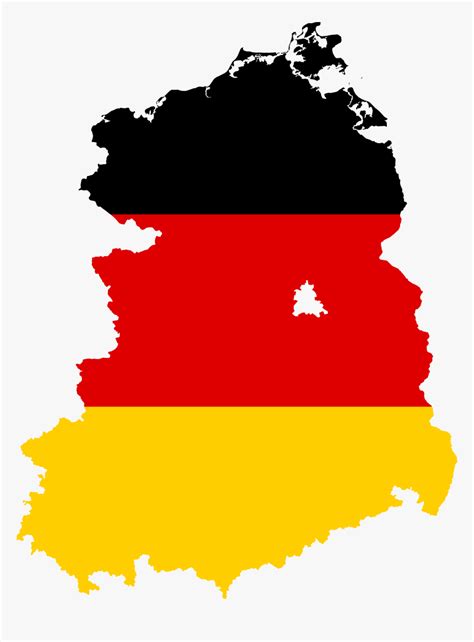 Transparent East Clipart - Germany Flag Map Vector, HD Png Download - kindpng