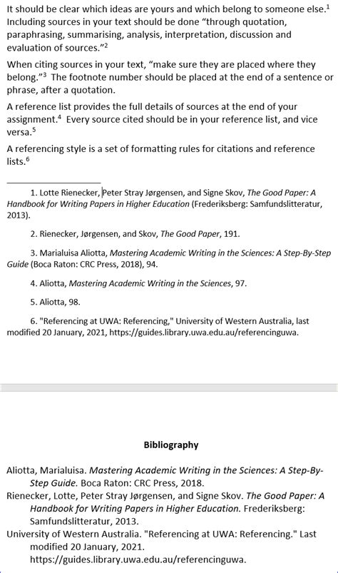 Notes and Bibliography (Footnotes) Style - Referencing style - Chicago - Library Guides at ...