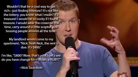 Nick Swardson Stand Up On Being a Professional Treasure Hunter