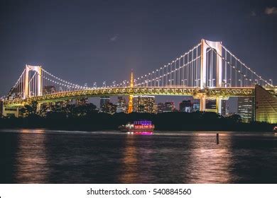 Night View Rainbow Bridge Tokyo Tower Stock Photo 540884560 | Shutterstock