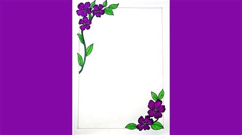 Flower Border Easy Simple Corner Designs - Are you looking for the best simple corner border ...