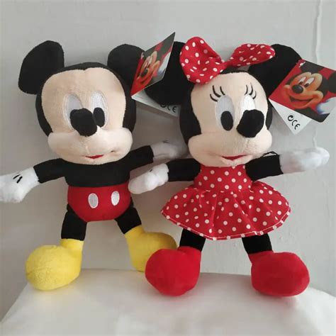 Aliexpress.com : Buy 1pcs 28cm Mickey Mouse And Minnie Mouse Stuffed ...