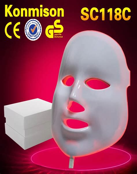 PDT Light Rejuvenation Therapy Pon LED Facial Mask Antiaging With 3 LED ...