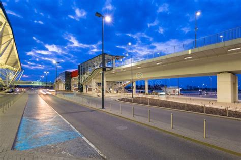 Modern Terminal of Lech Walesa Airport in Gdansk Editorial Stock Image ...