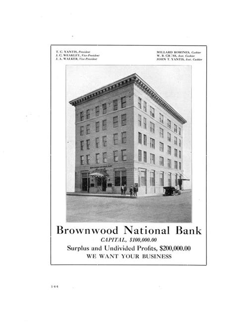 Brownwood National Bank Brownwood, Texas | Brownwood, National, Hometown