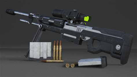 Halo Reach Sniper Rifle 3d Model 3d Cad Browser | Images and Photos finder