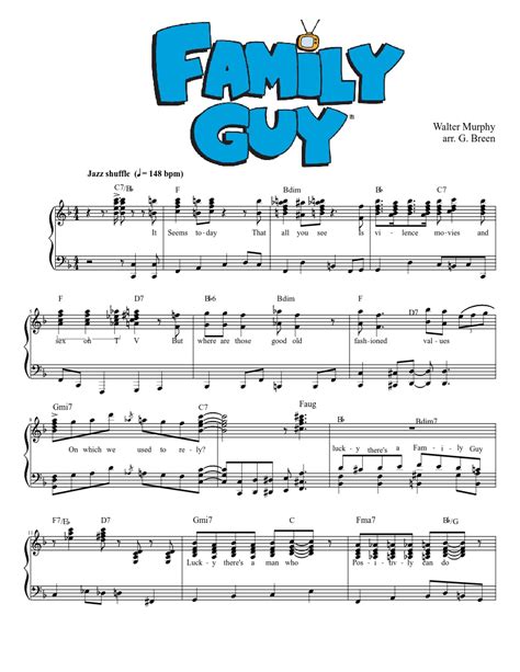 TV Theme from Family Guy sheet music download free in PDF or MIDI