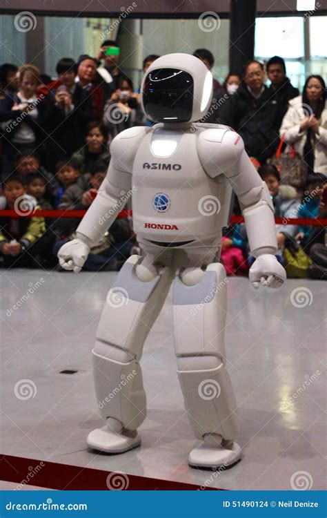 Robot Walking Around Doing a Demo at Museum Editorial Stock Image - Image of prototype, commands ...